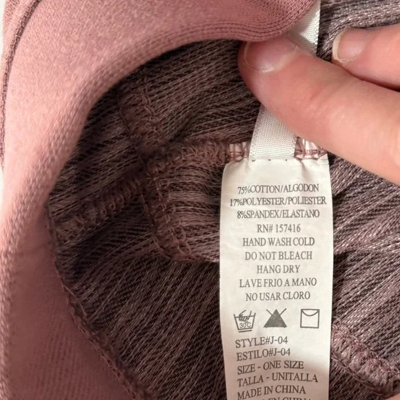 New Mix Womens One Size Jeggings Dusty Rose Skinny Stretch Pull On Mauve Comfort - Picture 4 of 7